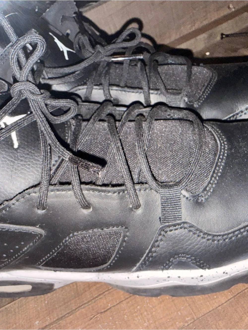 Jordan Black and White Retro Basketball Sneakers